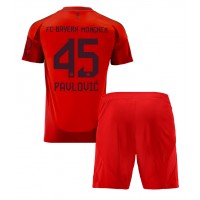 Bayern Munich Aleksandar Pavlovic #45 Hemmatröja Barn 2024-25 Kortärmad (+ Korta byxor)